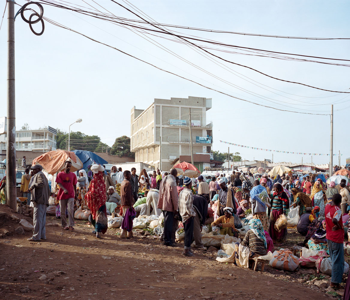 Khat market in Harar, Ethiopia