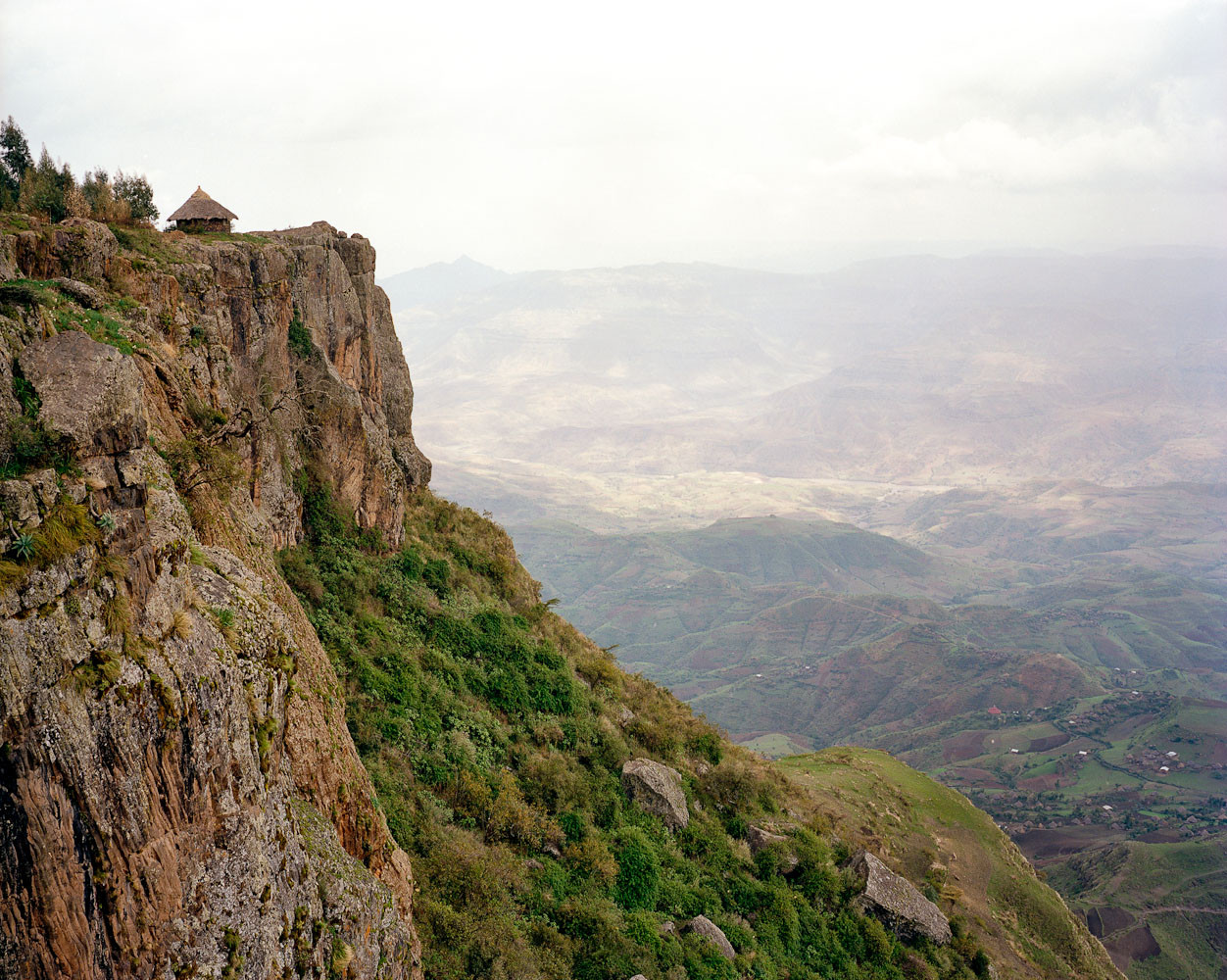 Hut on a trek through Wollo Highlands, Ethiopia